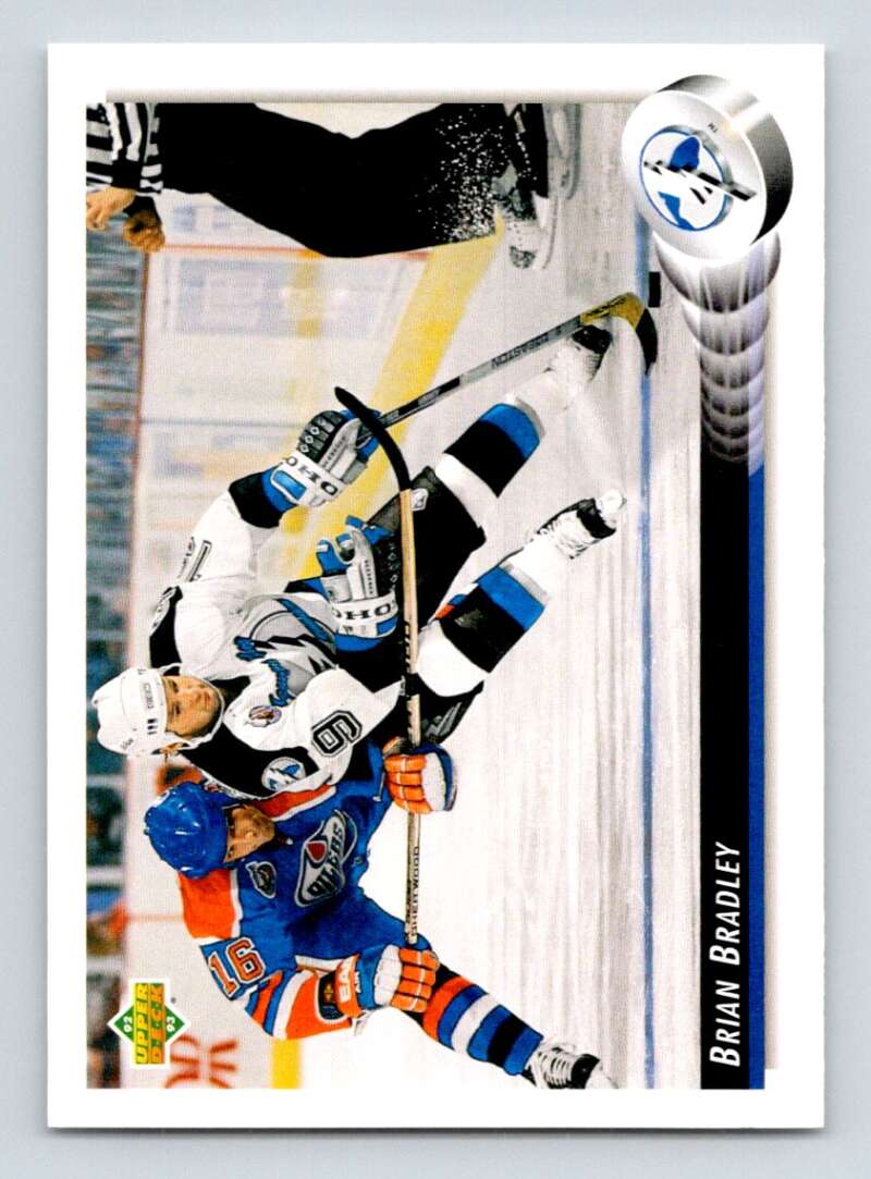1992-93 Upper Deck Hockey #544 Brian Bradley Tampa Bay Lightning Image 1