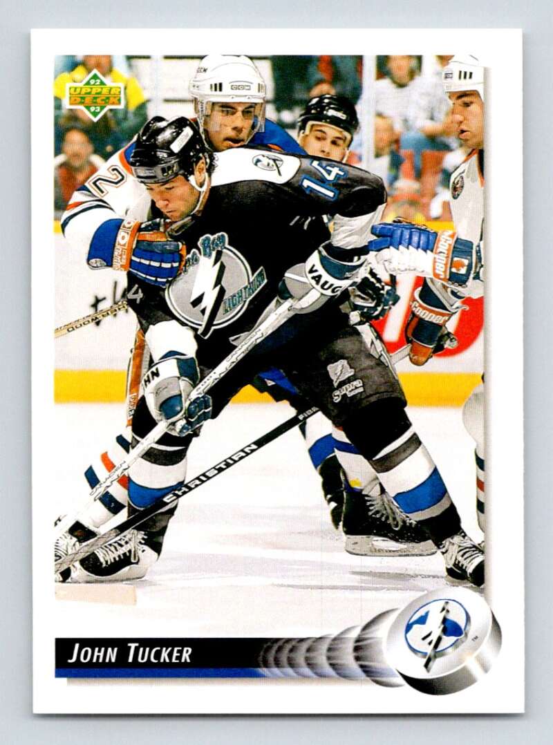 1992-93 Upper Deck Hockey #548 John Tucker Tampa Bay Lightning Image 1
