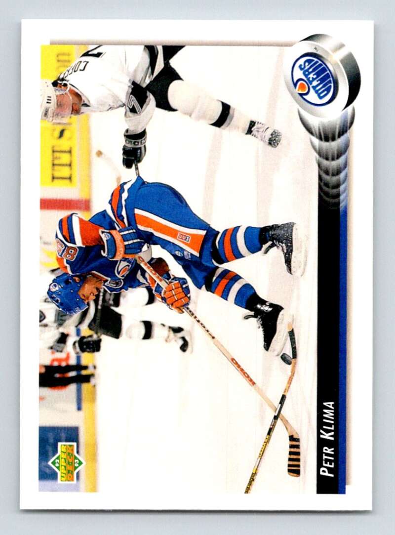 1992-93 Upper Deck Hockey #551 Petr Klima Edmonton Oilers Image 1