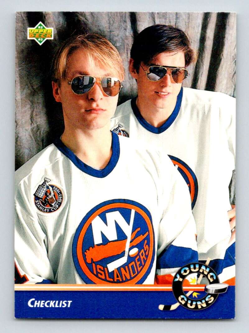 1992-93 Upper Deck Hockey #554 Darius Kasparaitis/Vladimir Malakhov CL Image 1