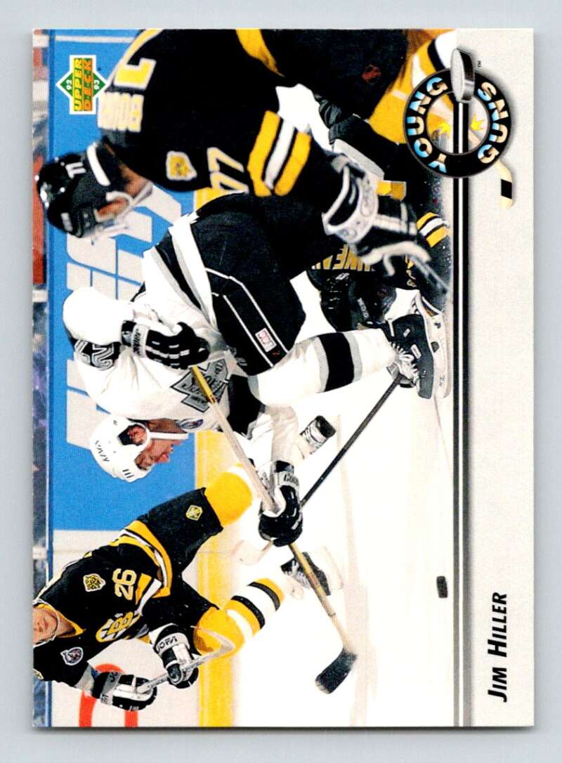 1992-93 Upper Deck Hockey #560 Jim Hiller YG RC Rookie Los Angeles Kings Image 1