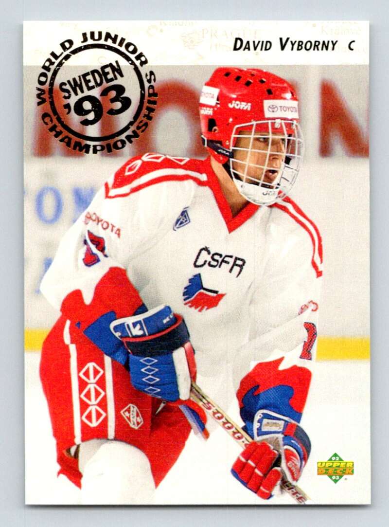 1992-93 Upper Deck Hockey #600 David Vyborny RC Rookie Image 1