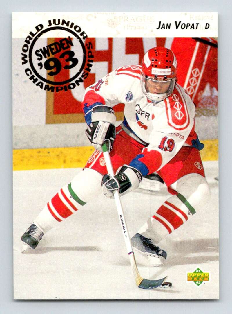 1992-93 Upper Deck Hockey #601 Jan Vopat RC Rookie Image 1