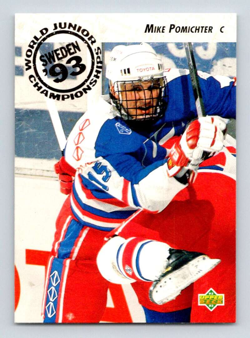1992-93 Upper Deck Hockey #607 Mike Pomichter RC Rookie Image 1