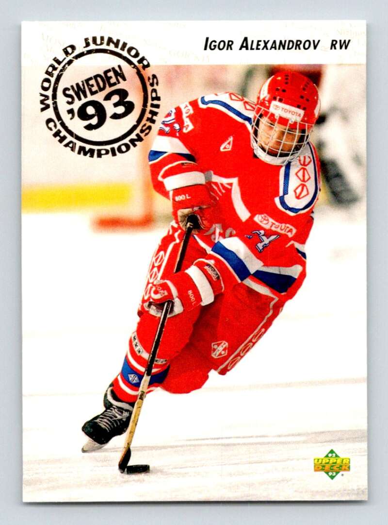 1992-93 Upper Deck Hockey #611 Igor Alexandrov RC Rookie Image 1