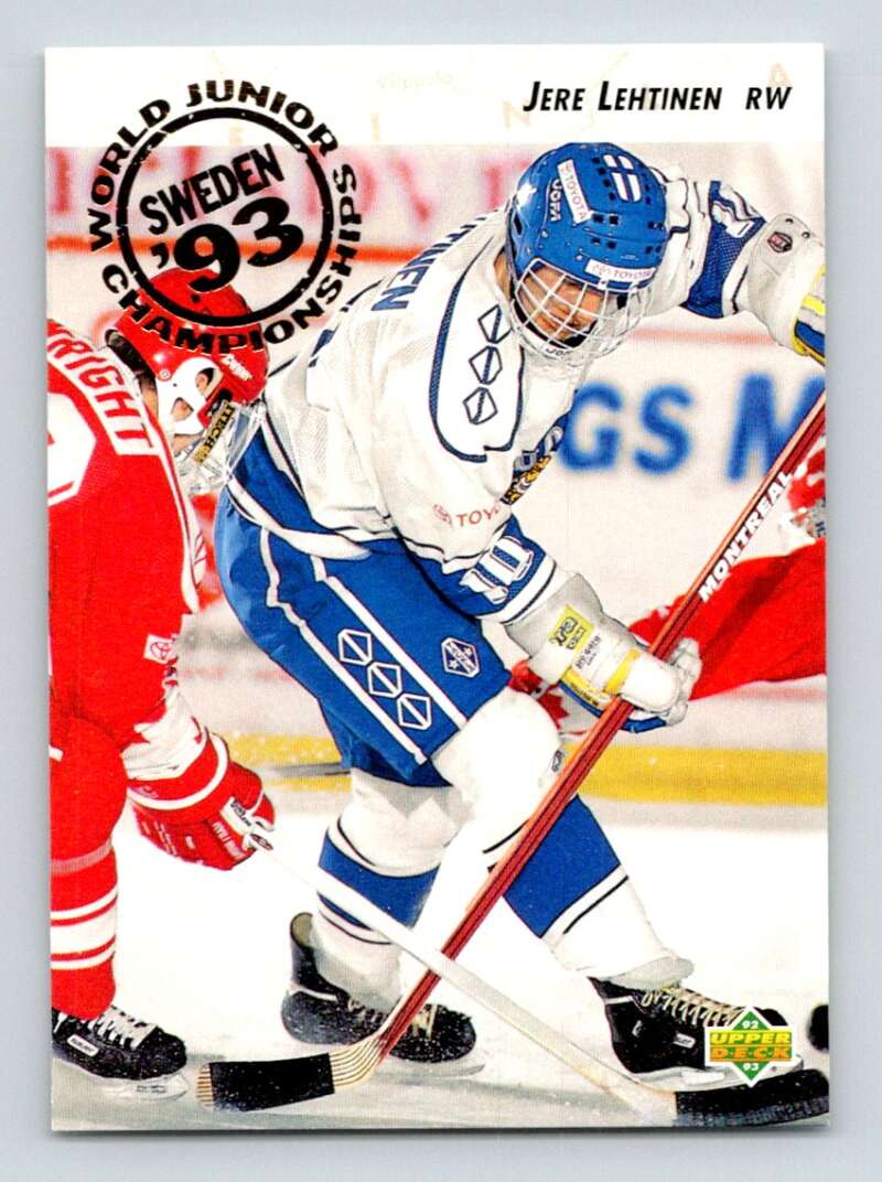 1992-93 Upper Deck Hockey #615 Jere Lehtinen RC Rookie Image 1