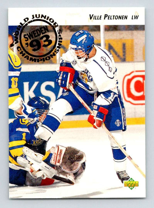 1992-93 Upper Deck Hockey  #616 Ville Peltonen  RC Rookie  Image 1