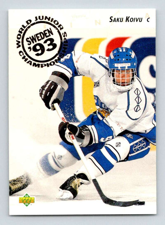 1992-93 Upper Deck Hockey  #617 Saku Koivu  RC Rookie  Image 1
