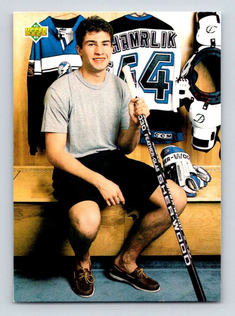 1992-93 Upper Deck Hockey #631 Roman Hamrlik PRO Tampa Bay Lightning Image 1