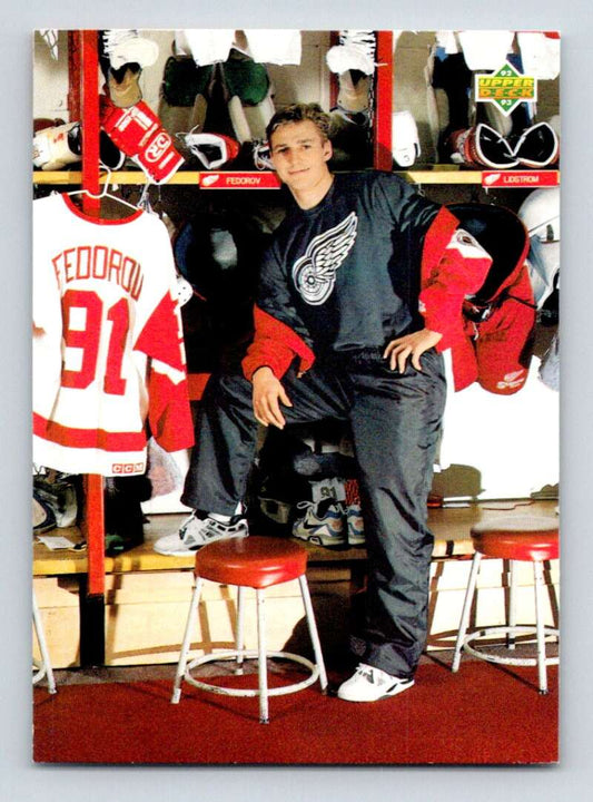 1992-93 Upper Deck Hockey  #632 Sergei Fedorov PRO  Detroit Red Wings  Image 1