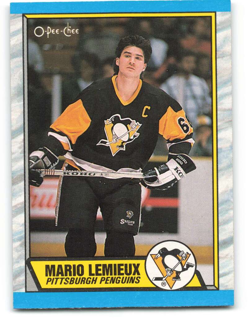 1989-90 O-Pee-Chee #1 Mario Lemieux Pittsburgh Penguins Image 1