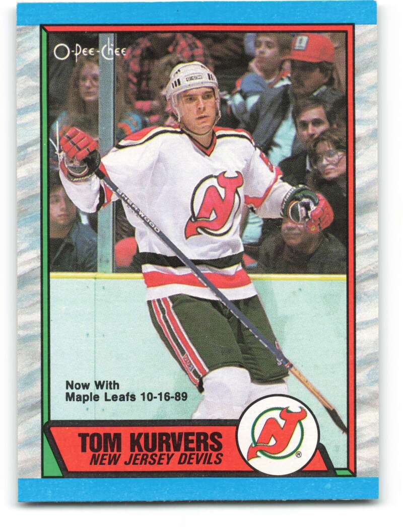 1989-90 O-Pee-Chee #9 Tom Kurvers New Jersey Devils Image 1