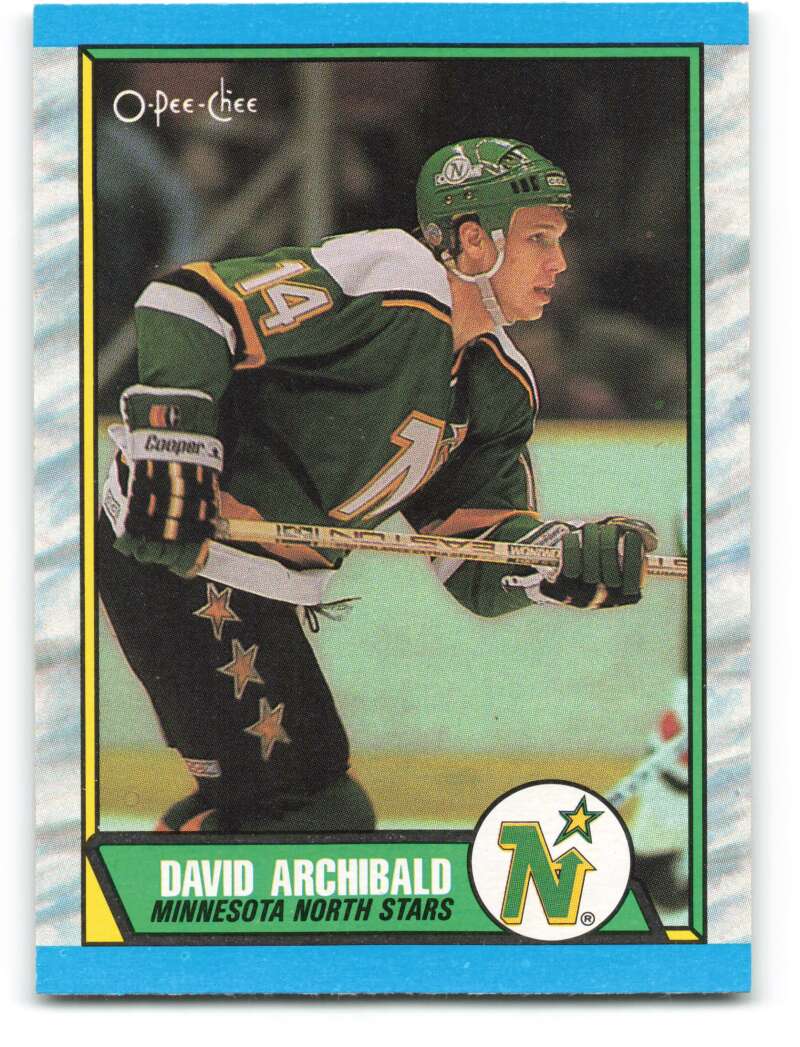 1989-90 O-Pee-Chee #10 Dave Archibald Minnesota North Stars Image 1