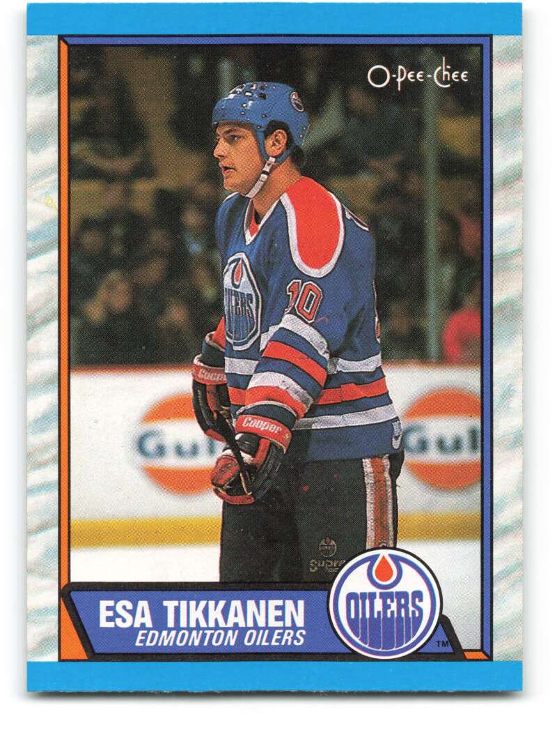 1989-90 O-Pee-Chee #12 Esa Tikkanen Edmonton Oilers Image 1