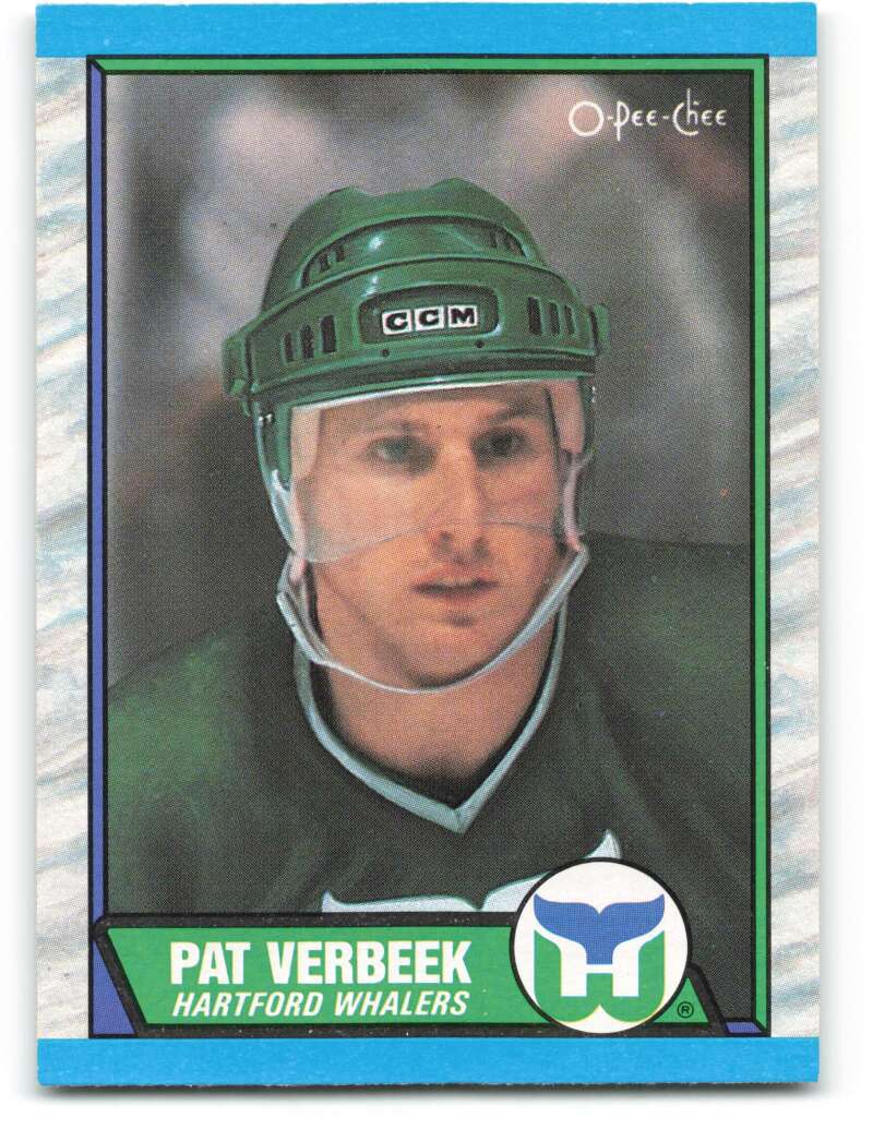 1989-90 O-Pee-Chee #32 Pat Verbeek Hartford Whalers Image 1