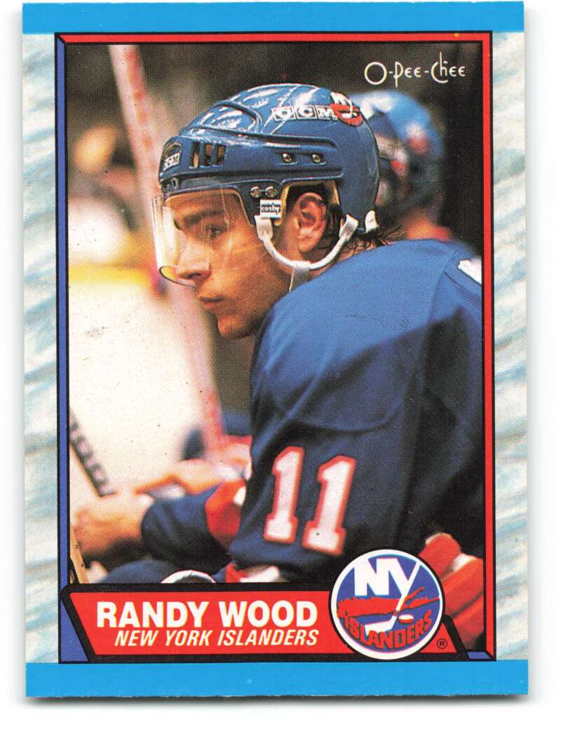 1989-90 O-Pee-Chee #35 Randy Wood New York Islanders Image 1