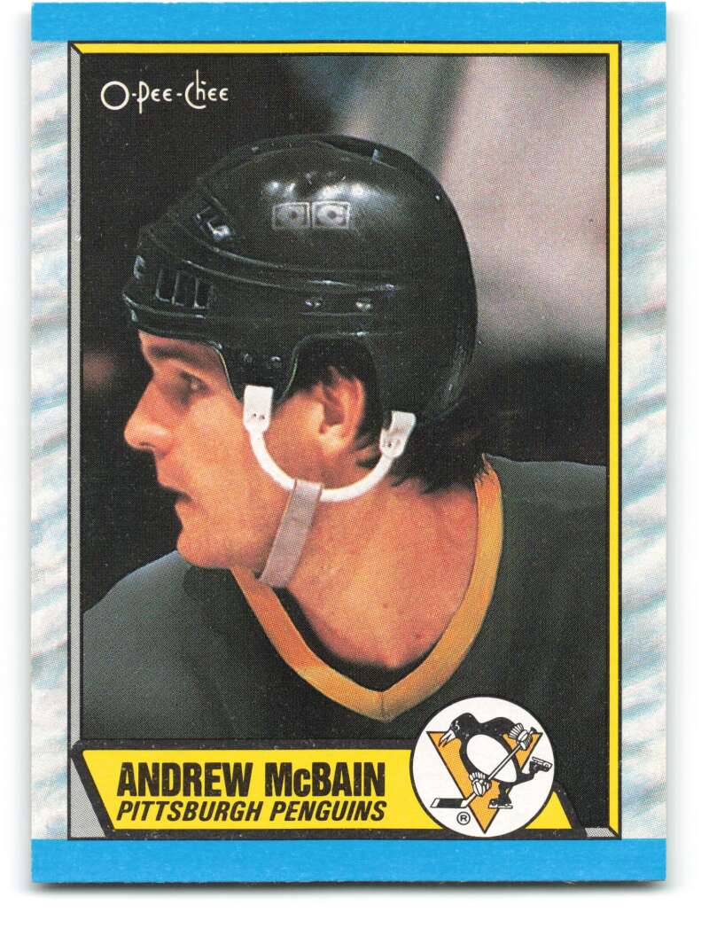 1989-90 O-Pee-Chee #38 Andrew McBain Pittsburgh Penguins Image 1