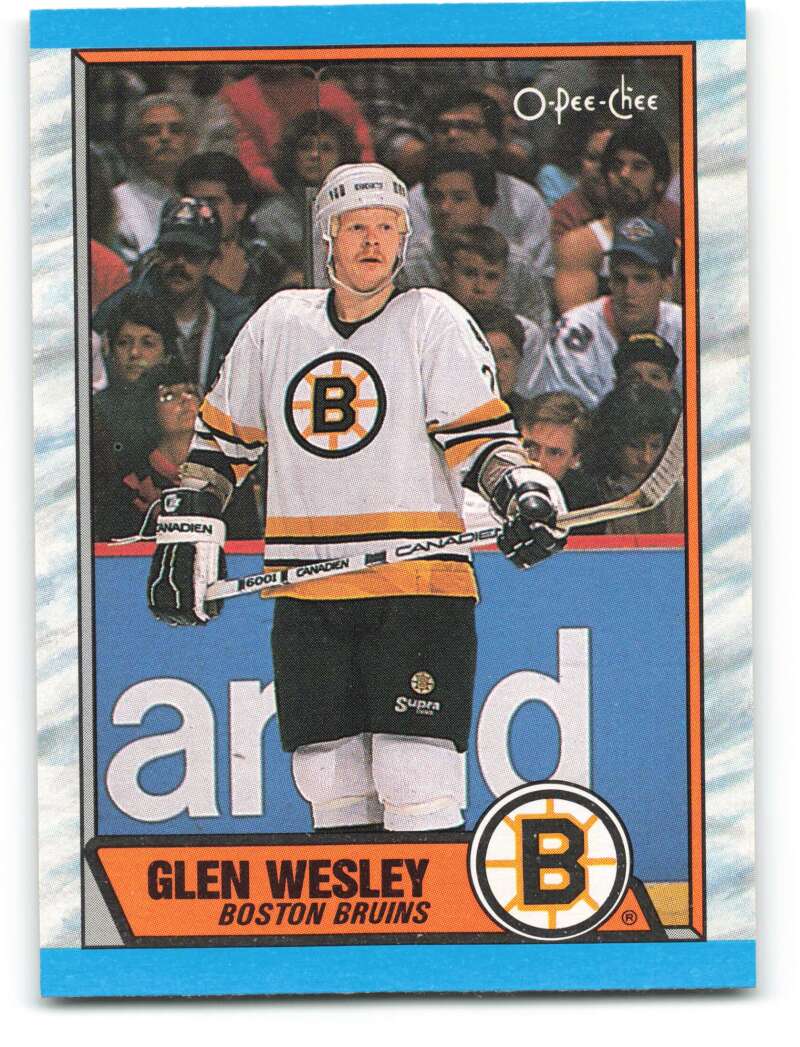 1989-90 O-Pee-Chee #51 Glen Wesley Boston Bruins Image 1