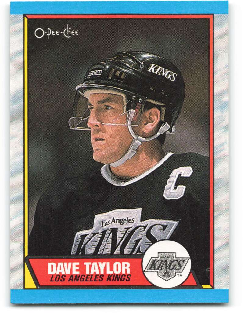 1989-90 O-Pee-Chee #58 Dave Taylor Los Angeles Kings Image 1