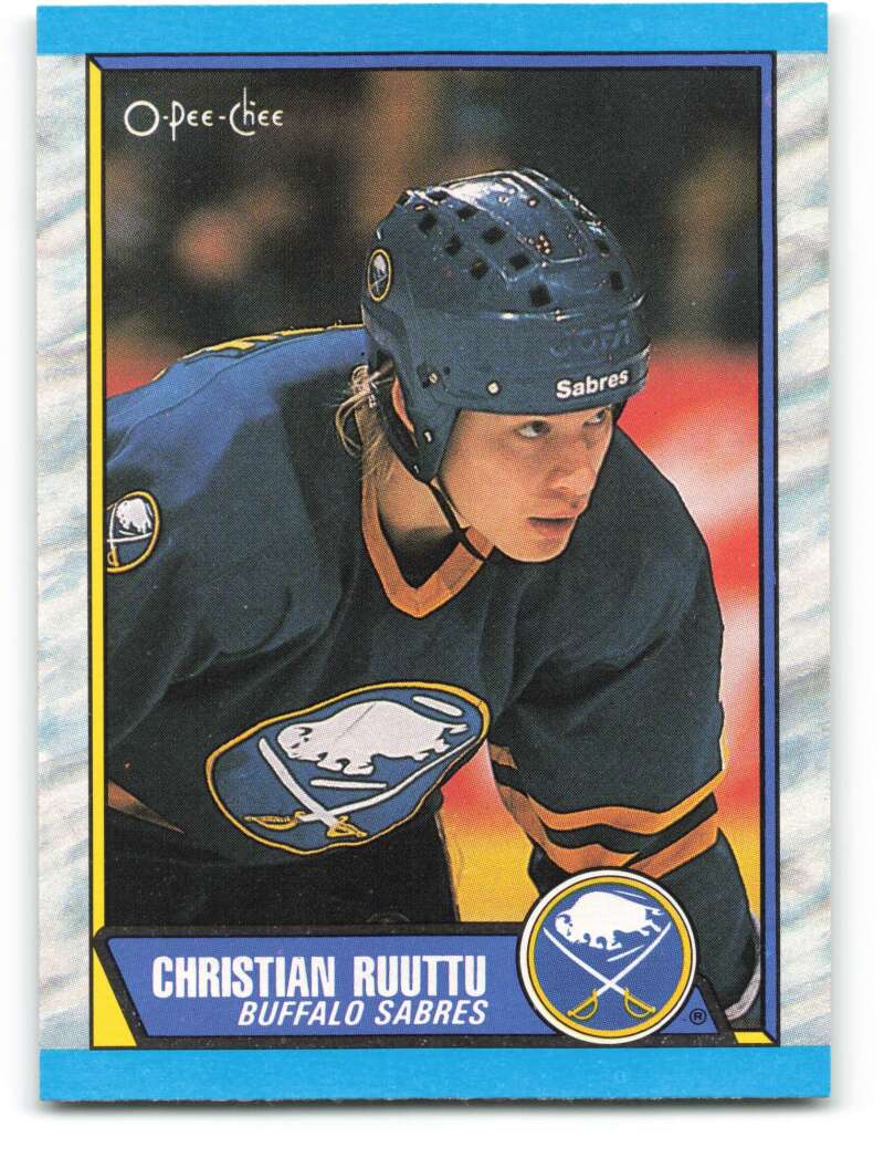1989-90 O-Pee-Chee #68 Christian Ruuttu Buffalo Sabres Image 1
