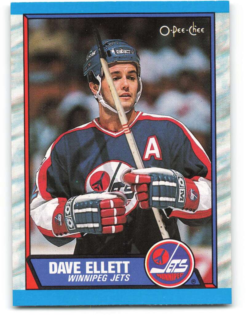 1989-90 O-Pee-Chee #69 Dave Ellett Winnipeg Jets Image 1