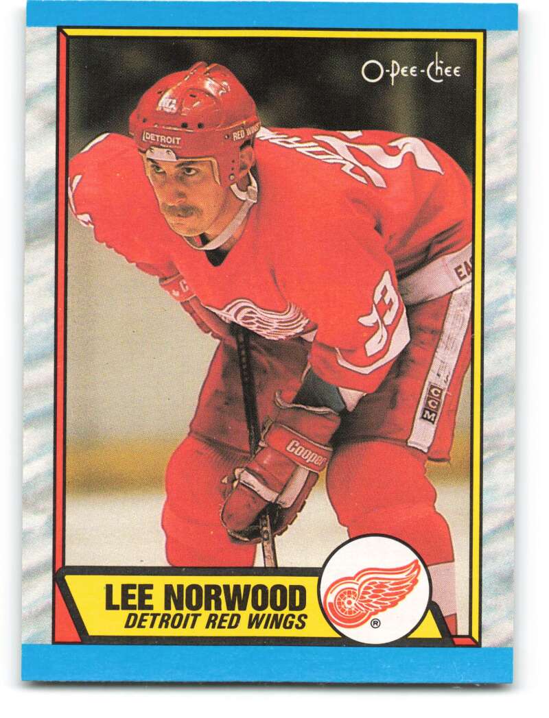 1989-90 O-Pee-Chee #75 Lee Norwood Detroit Red Wings Image 1