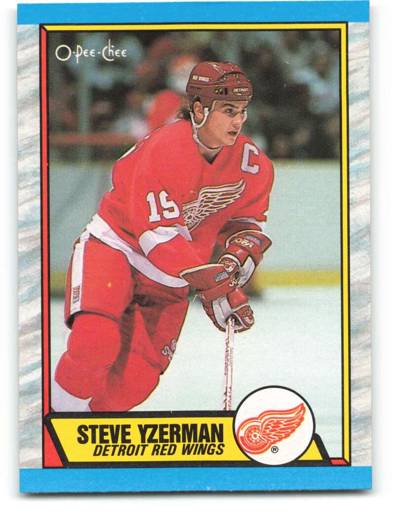 1989-90 O-Pee-Chee #83 Steve Yzerman Detroit Red Wings Image 1
