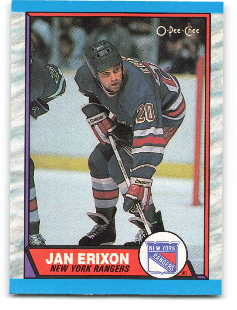 1989-90 O-Pee-Chee #96 Jan Erixon New York Rangers Image 1