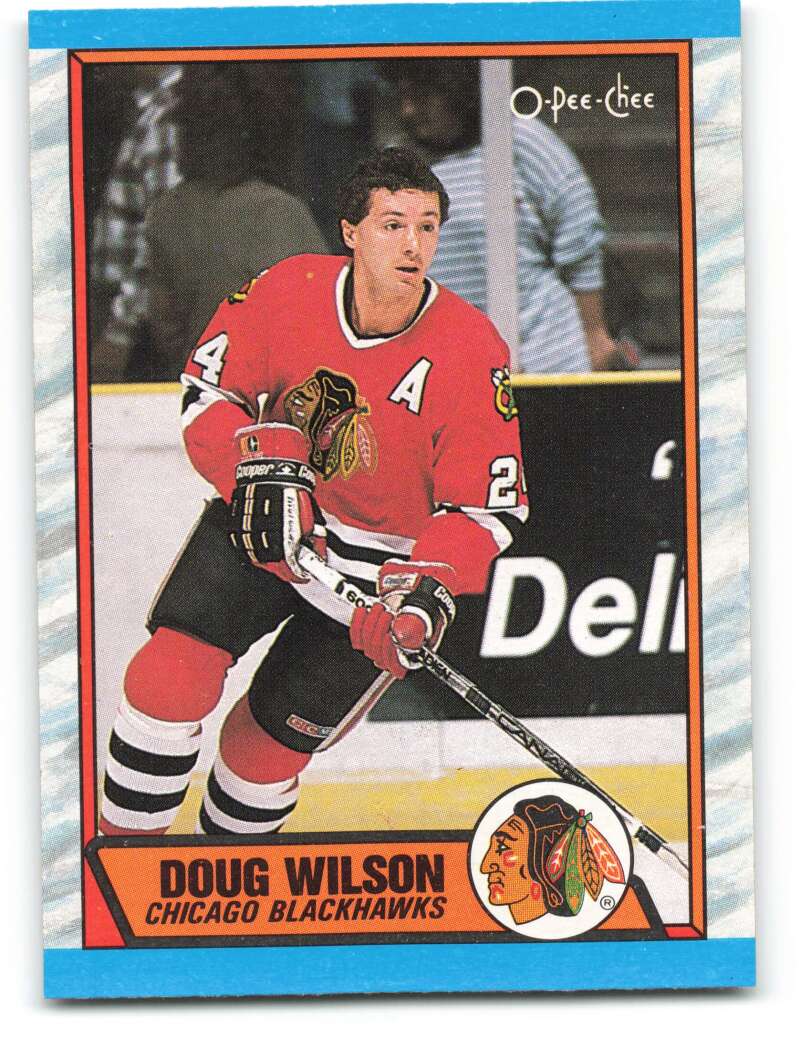 1989-90 O-Pee-Chee #112 Doug Wilson Chicago Blackhawks Image 1