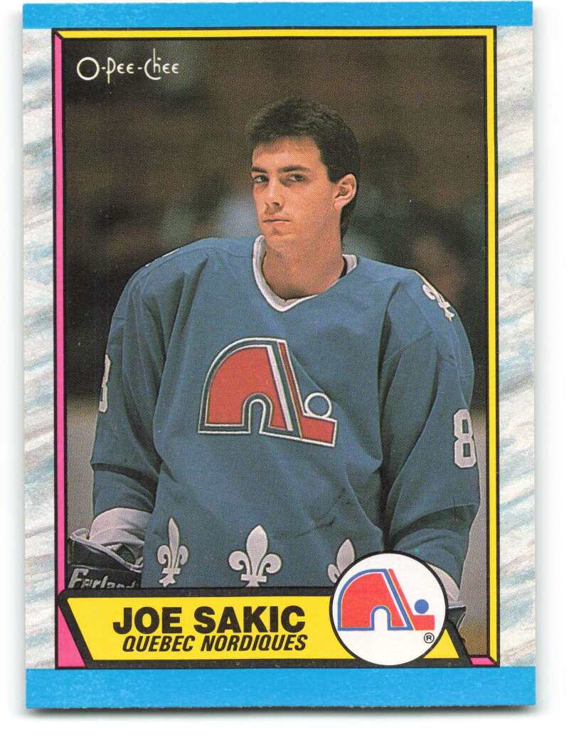 1989-90 O-Pee-Chee #113 Joe Sakic RC Rookie Quebec Nordiques Image 1