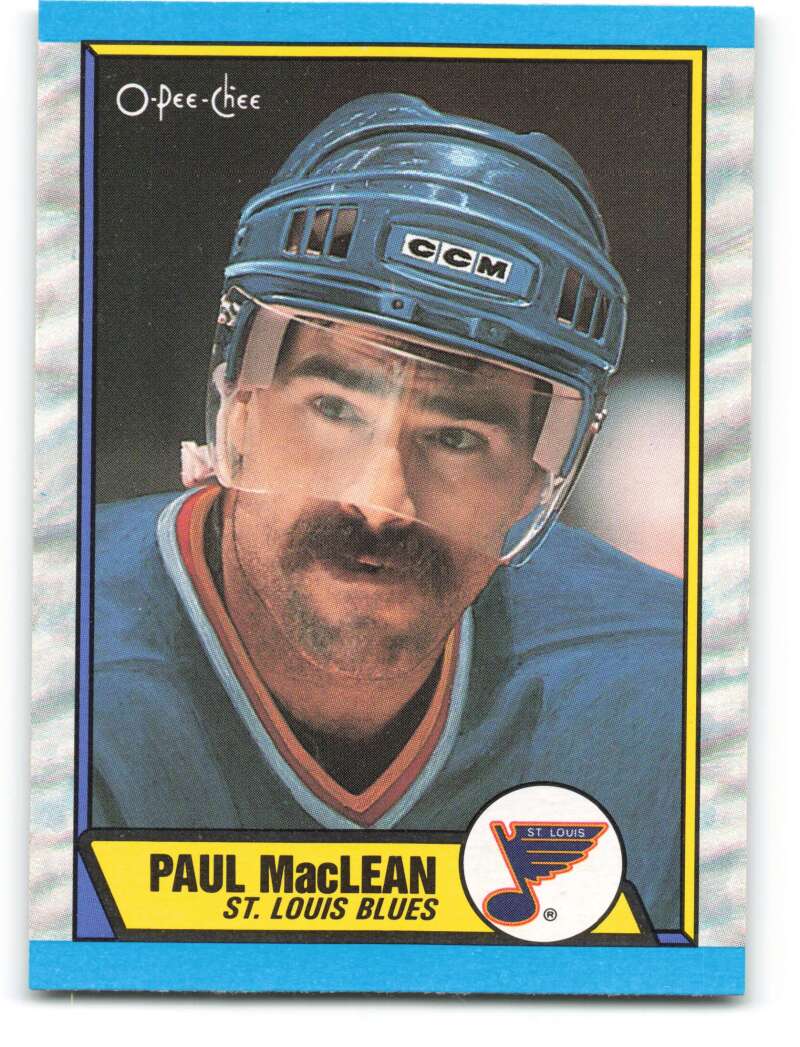 1989-90 O-Pee-Chee #129 Paul MacLean St. Louis Blues Image 1