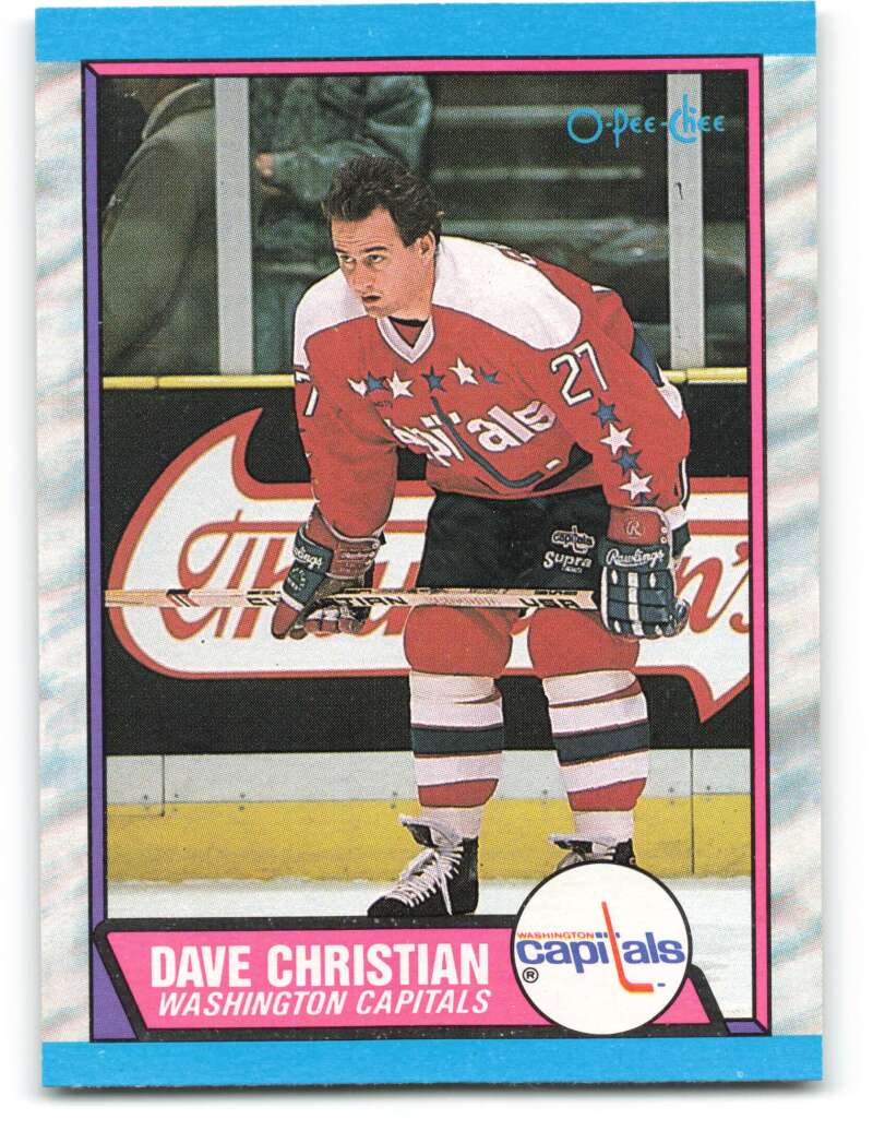 1989-90 O-Pee-Chee #159 Dave Christian Washington Capitals Image 1