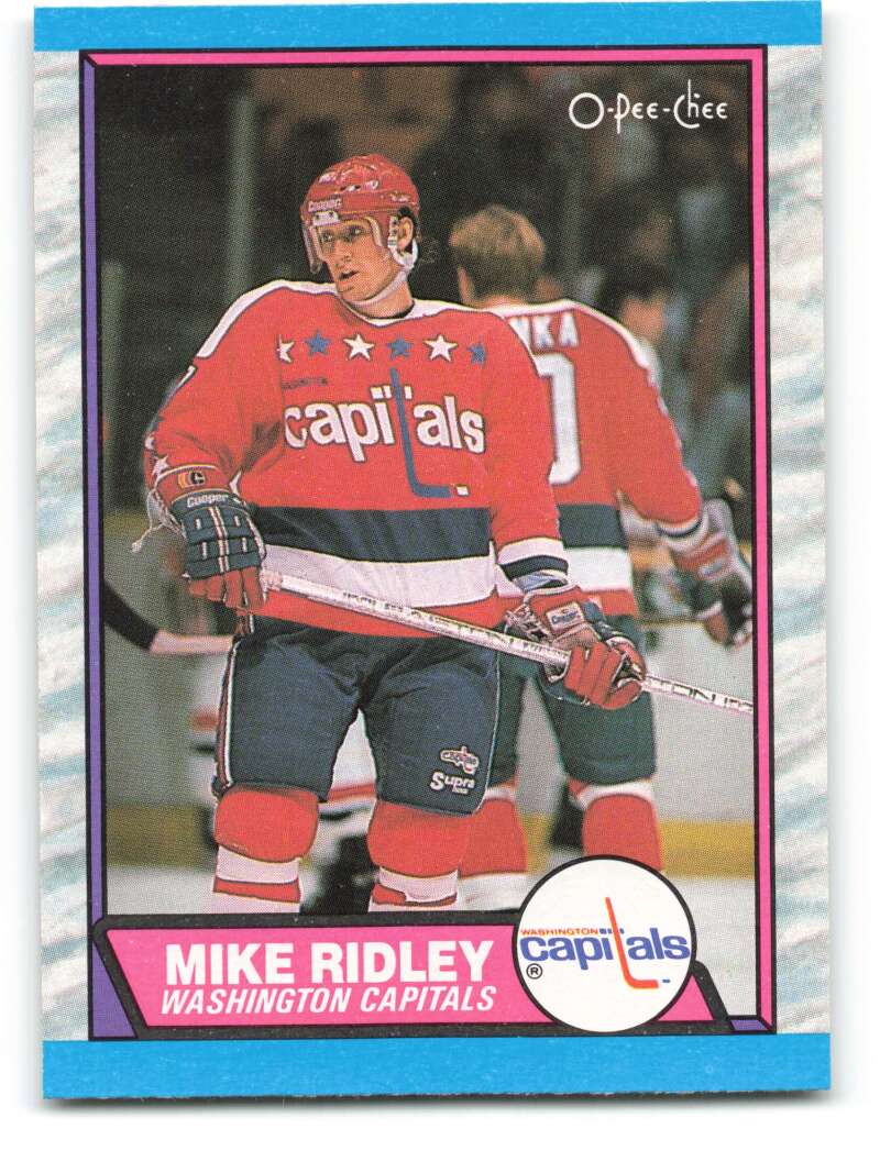 1989-90 O-Pee-Chee #165 Mike Ridley Washington Capitals Image 1