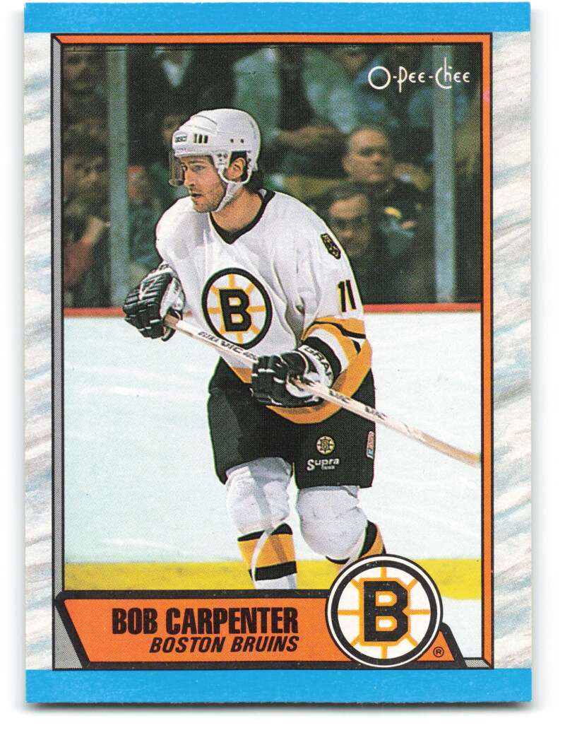 1989-90 O-Pee-Chee #167 Bob Carpenter Boston Bruins Image 1