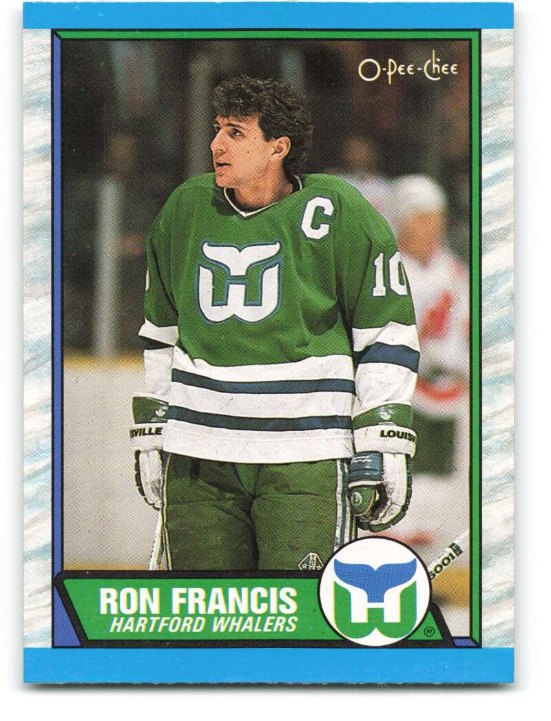 1989-90 O-Pee-Chee #175 Ron Francis Hartford Whalers Image 1