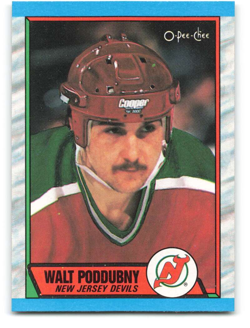 1989-90 O-Pee-Chee #184 Walt Poddubny New Jersey Devils Image 1