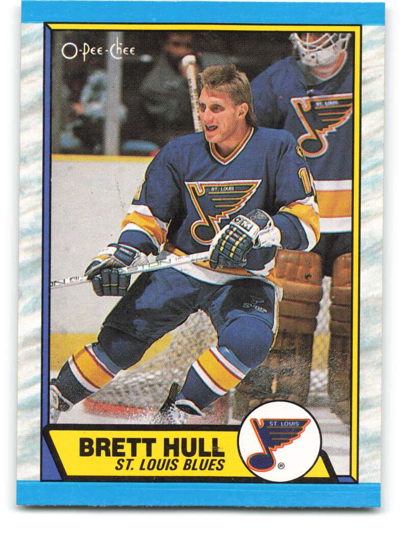 1989-90 O-Pee-Chee #186 Brett Hull St. Louis Blues Image 1