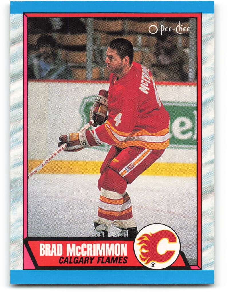 1989-90 O-Pee-Chee #203 Brad McCrimmon Calgary Flames Image 1