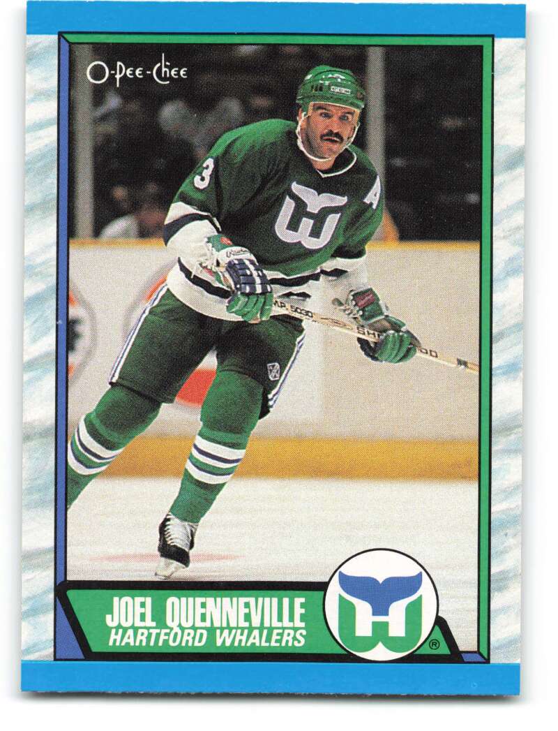 1989-90 O-Pee-Chee #211 Joel Quenneville UER Hartford Whalers Image 1