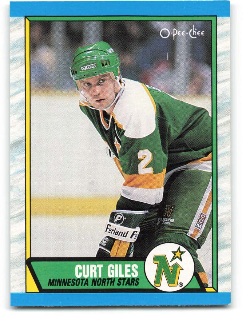 1989-90 O-Pee-Chee #213 Curt Giles Minnesota North Stars Image 1