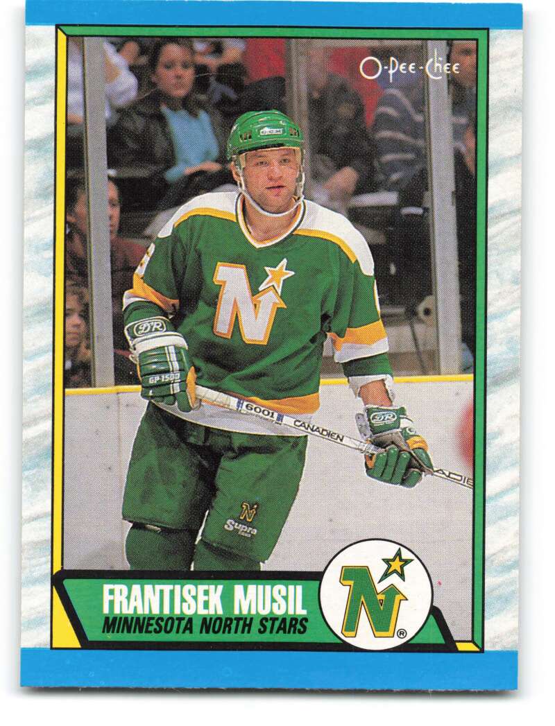 1989-90 O-Pee-Chee #217 Frank Musil RC Rookie Minnesota North Stars Image 1