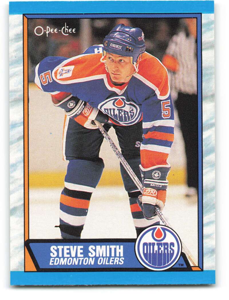 1989-90 O-Pee-Chee #228 Steve Smith Edmonton Oilers Image 1