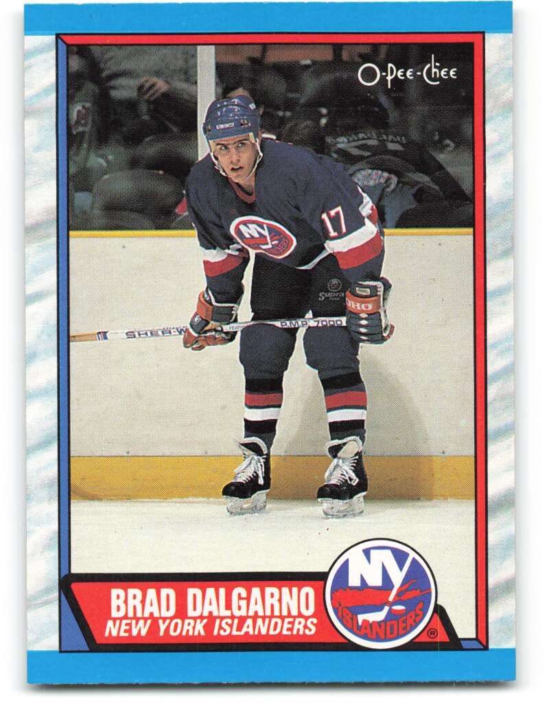 1989-90 O-Pee-Chee #246 Brad Dalgarno RC Rookie New York Islanders Image 1