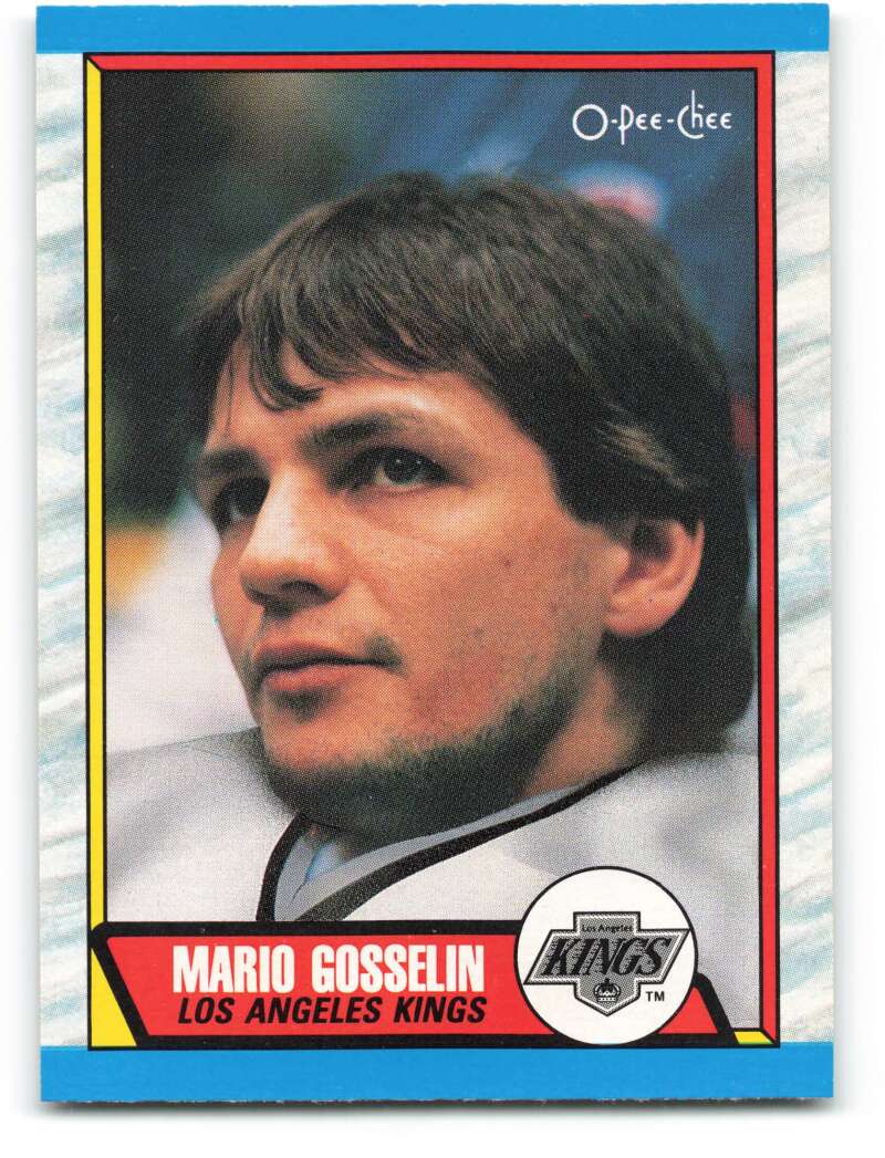 1989-90 O-Pee-Chee #258 Mario Gosselin Los Angeles Kings Image 1