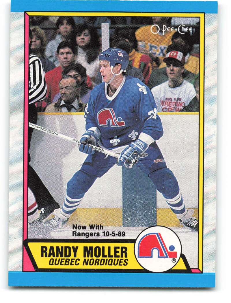 1989-90 O-Pee-Chee #259 Randy Moller Quebec Nordiques Image 1
