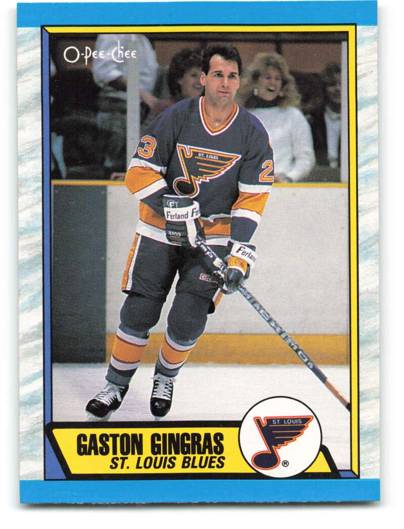 1989-90 O-Pee-Chee #270 Gaston Gingras St. Louis Blues Image 1