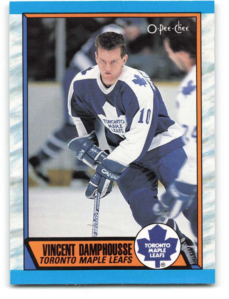 1989-90 O-Pee-Chee #272 Vincent Damphousse Toronto Maple Leafs Image 1