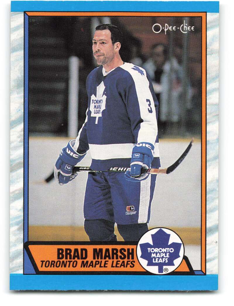 1989-90 O-Pee-Chee #276 Brad Marsh Toronto Maple Leafs Image 1