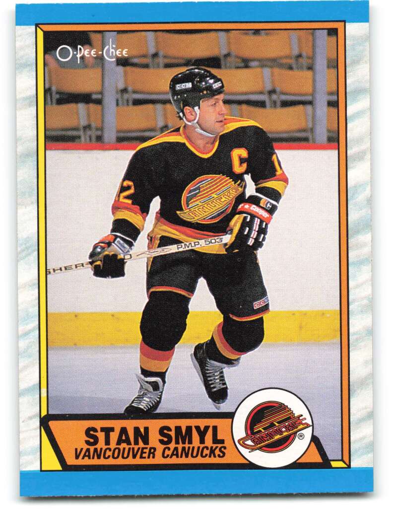 1989-90 O-Pee-Chee #283 Stan Smyl Vancouver Canucks Image 1