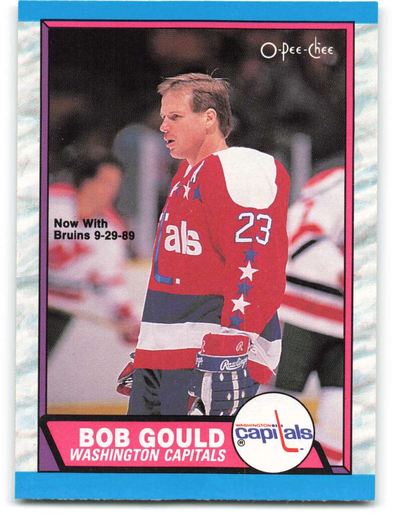 1989-90 O-Pee-Chee #289 Bob Gould Washington Capitals Image 1